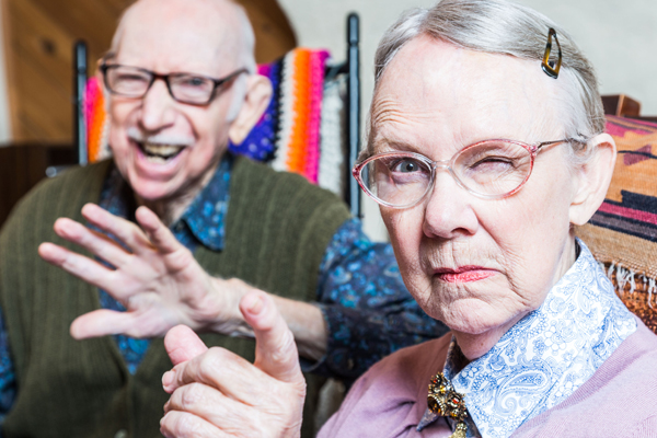 Old aged, p****d off