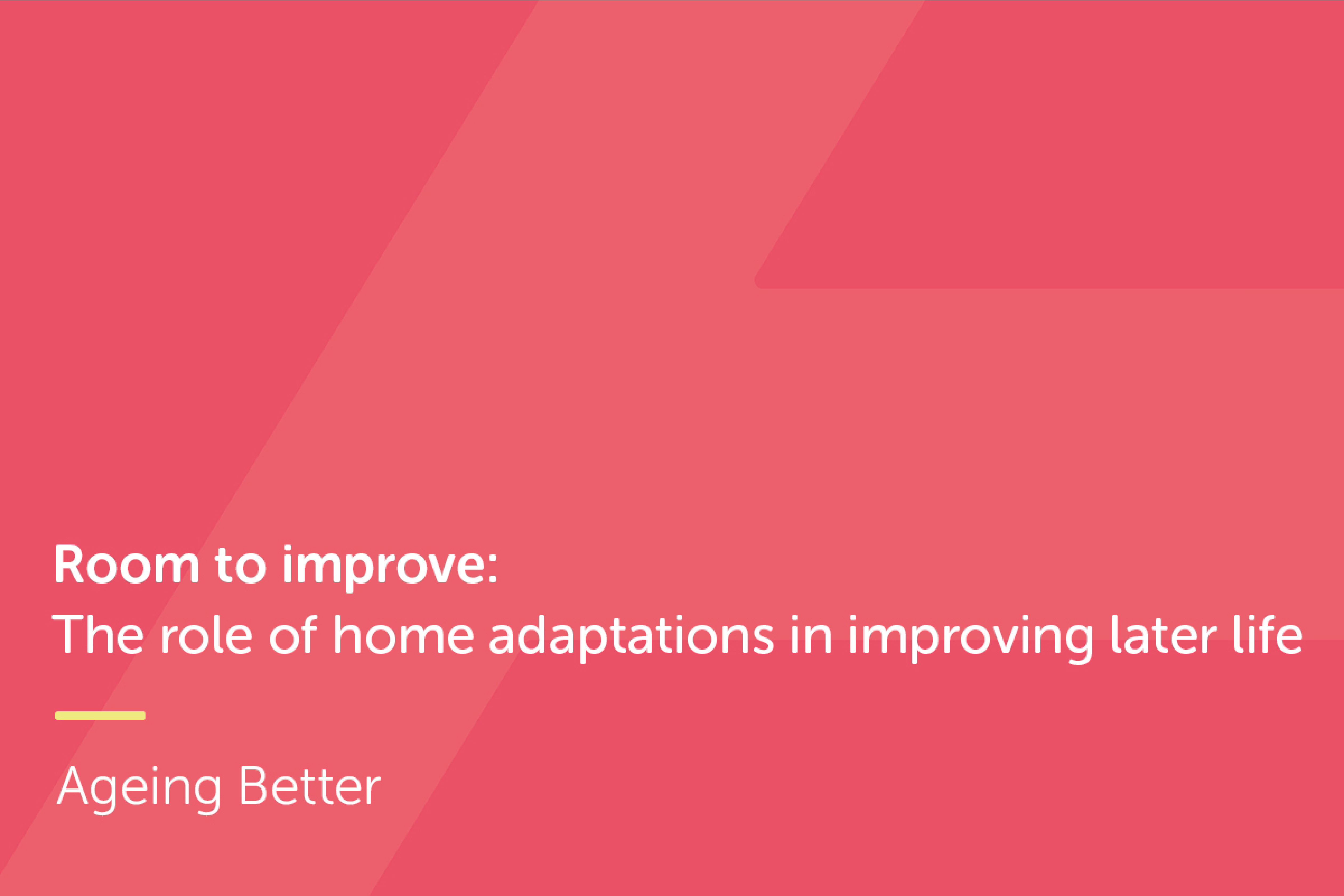 Room to improve report cover