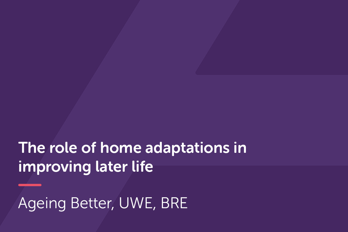 The role of home adaptations in improving later life