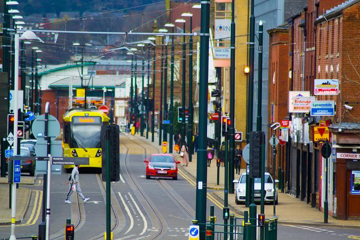 Tram in Rochdale