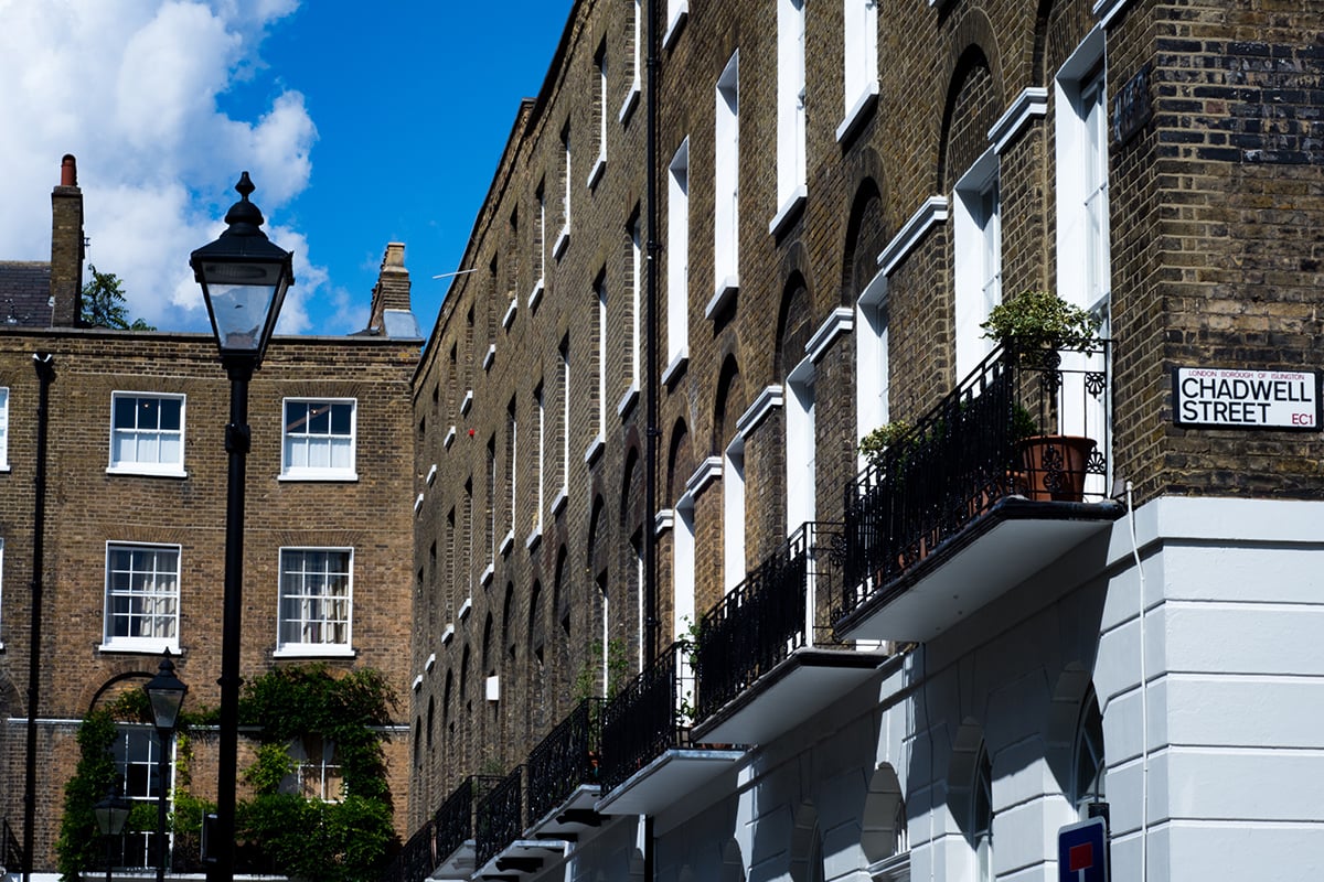 Terraced housing in Angel