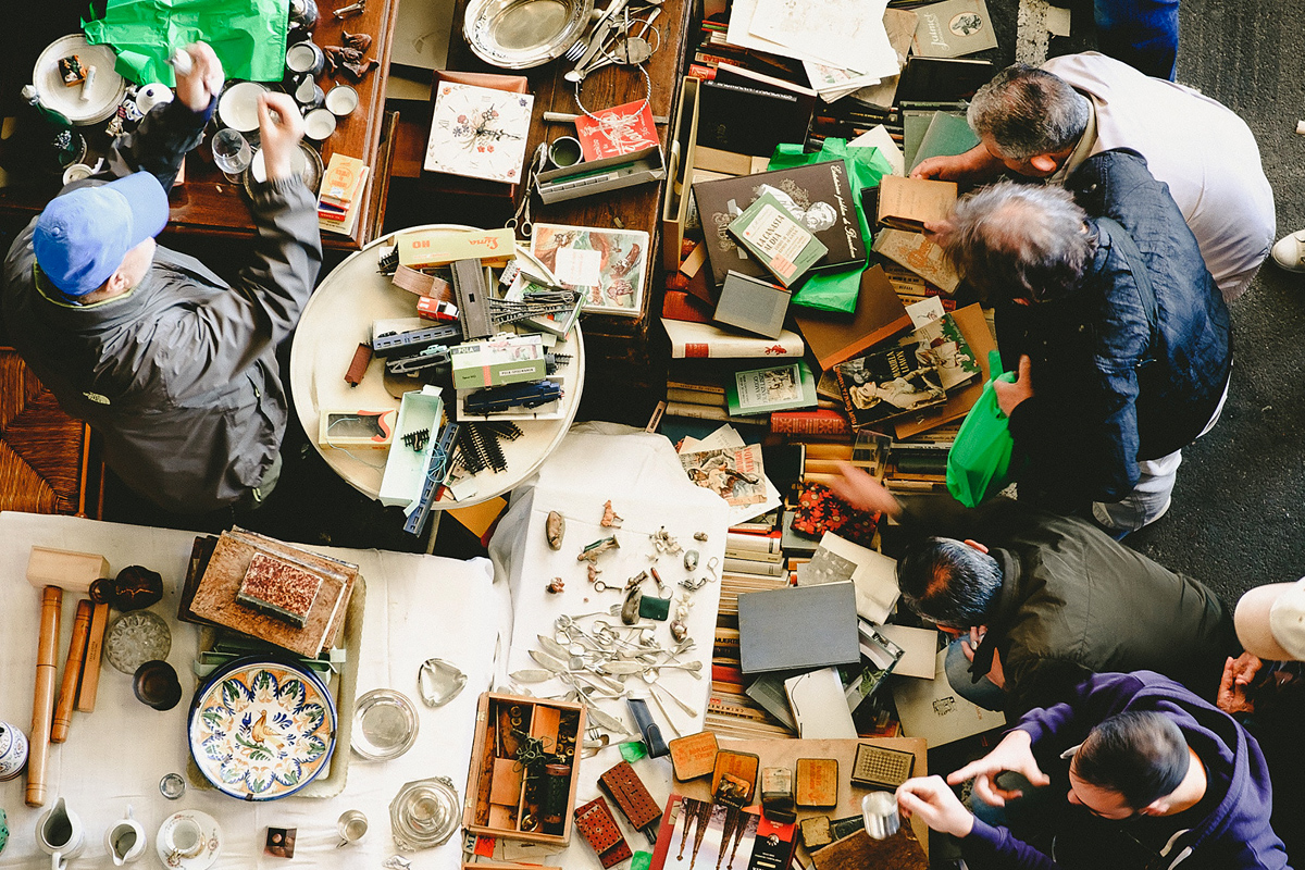 Older volunteers taking part in a creative workshop