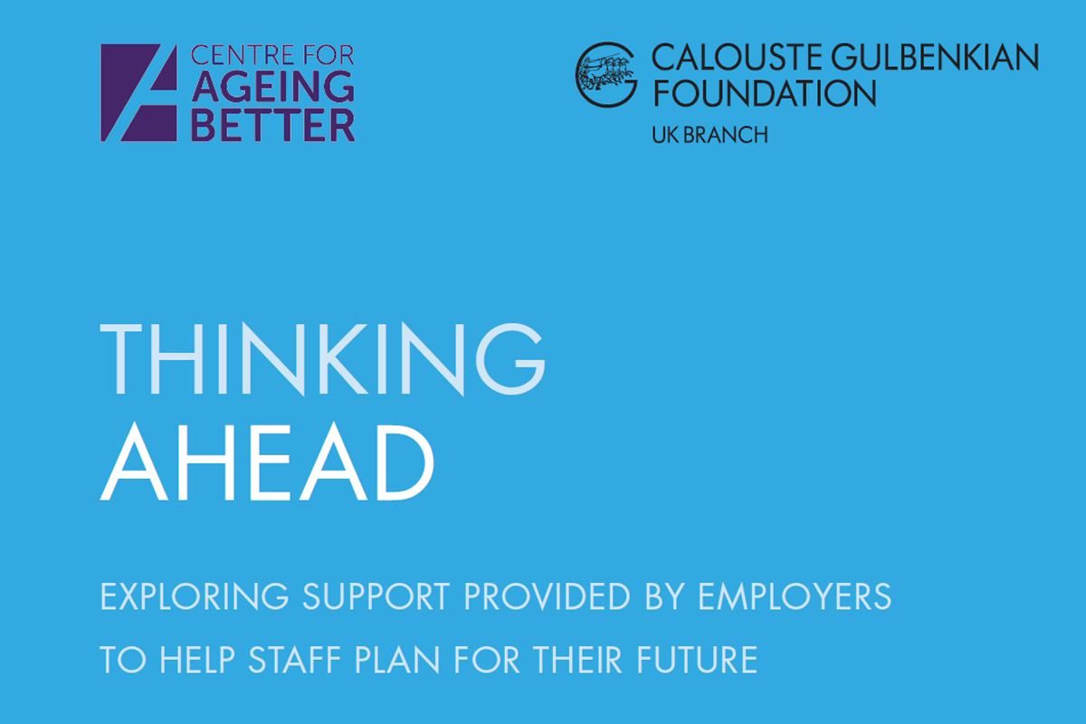 'Thinking ahead' report cover