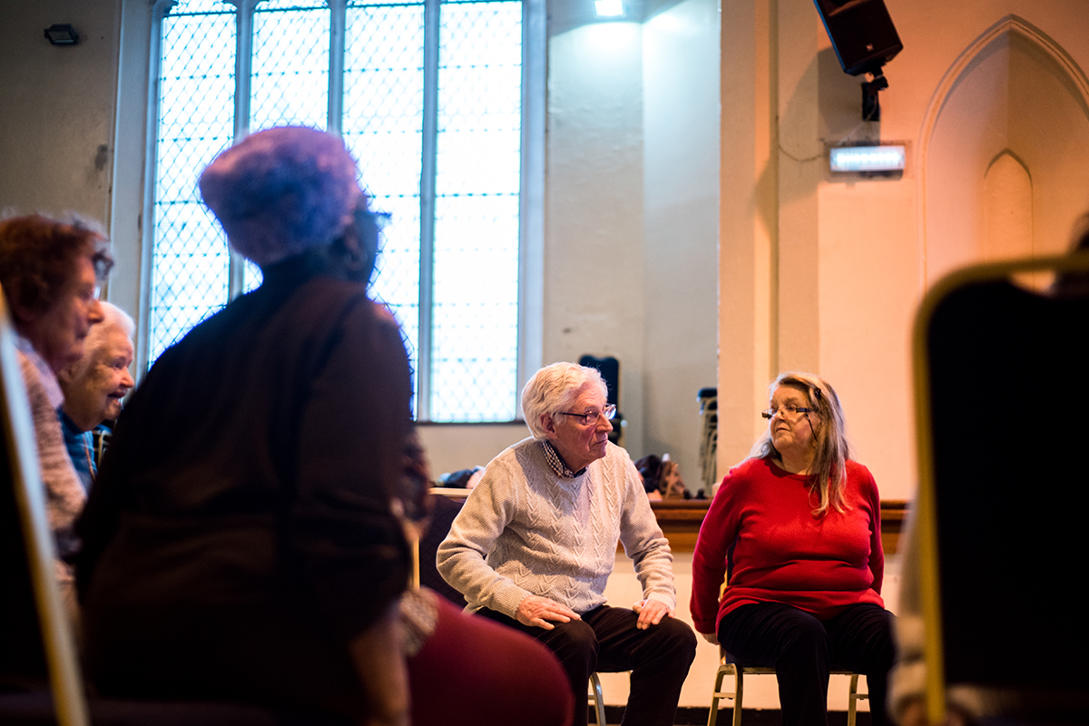 Fall prevention class