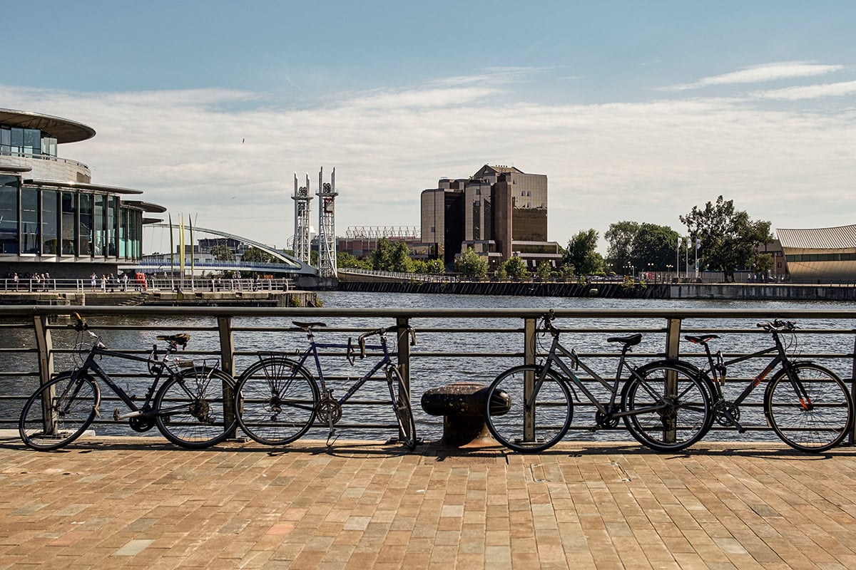View of Media City in Salford