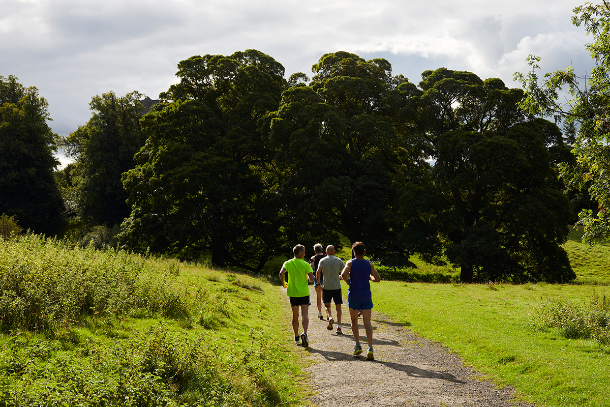 Group of joggers