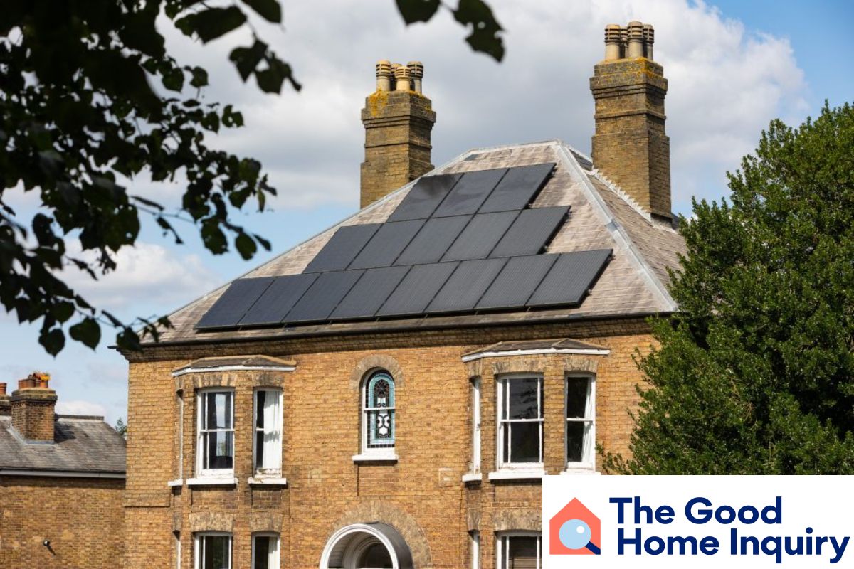 house with solar panels