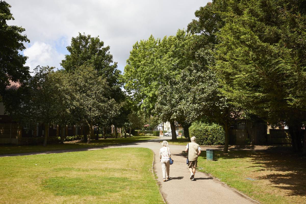 older people walking