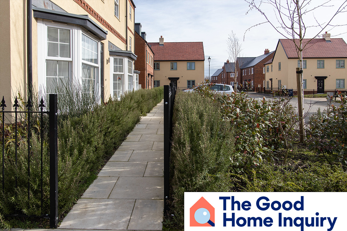 street of new build houses