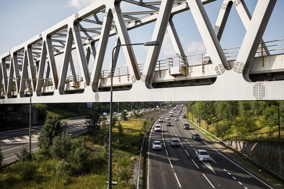 Landscape photo of a bridge in Manchester