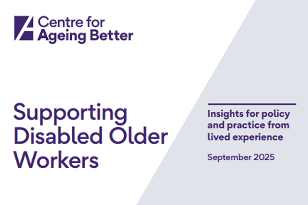 Supporting Disabled Older Workers front cover