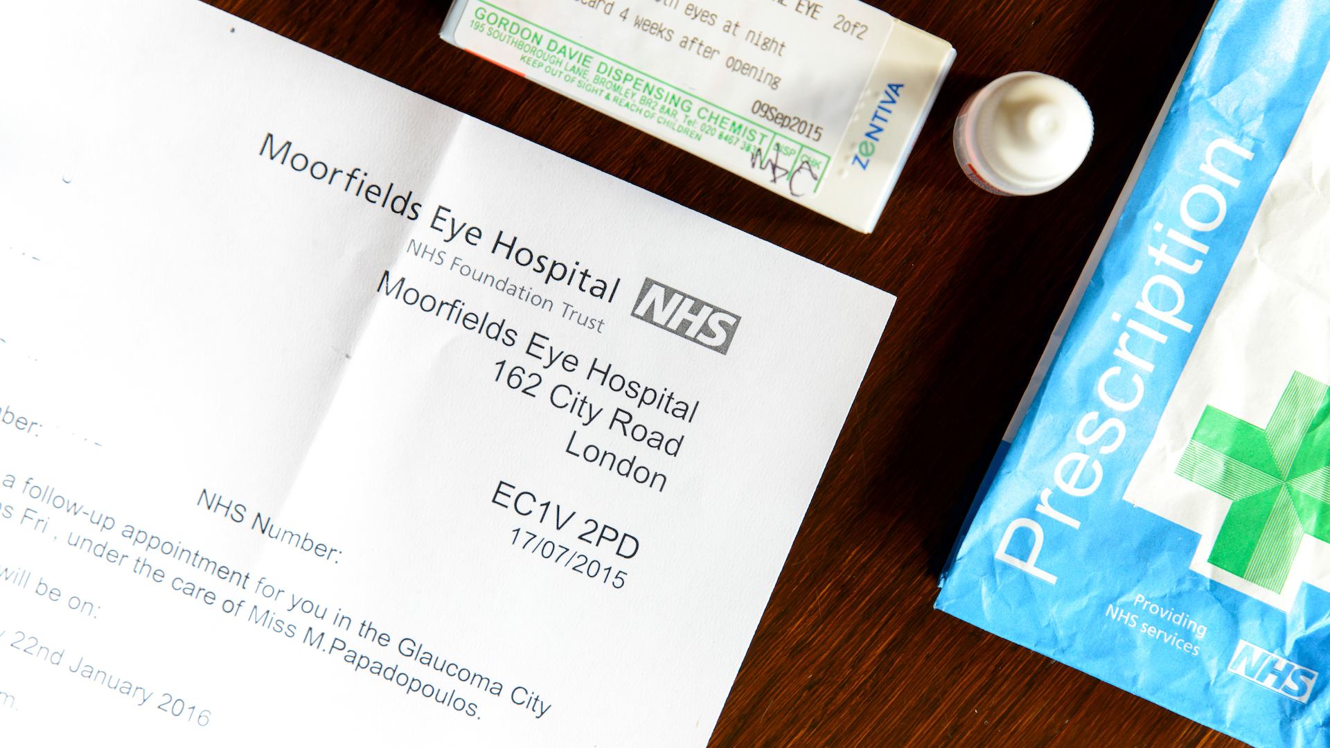 A prescription form