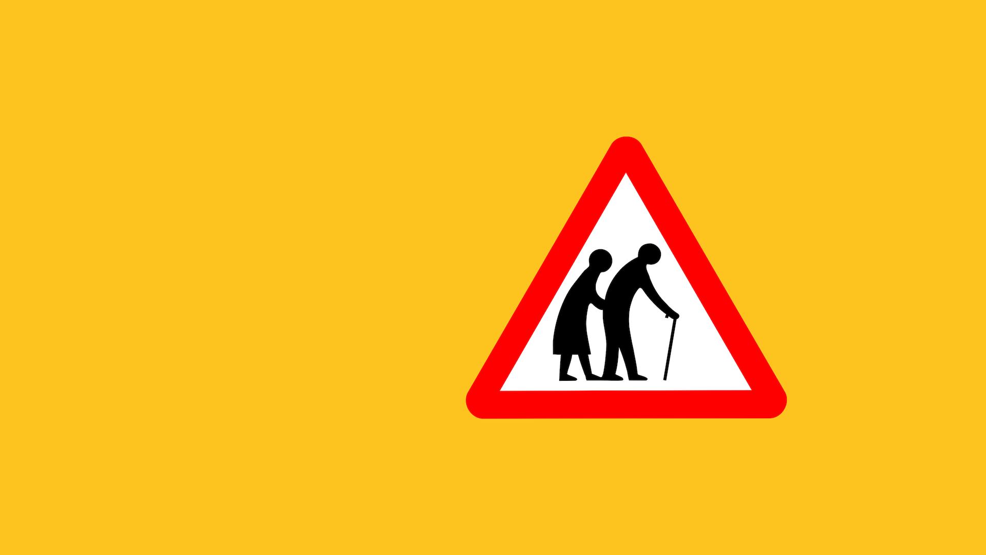 Elderly road sign