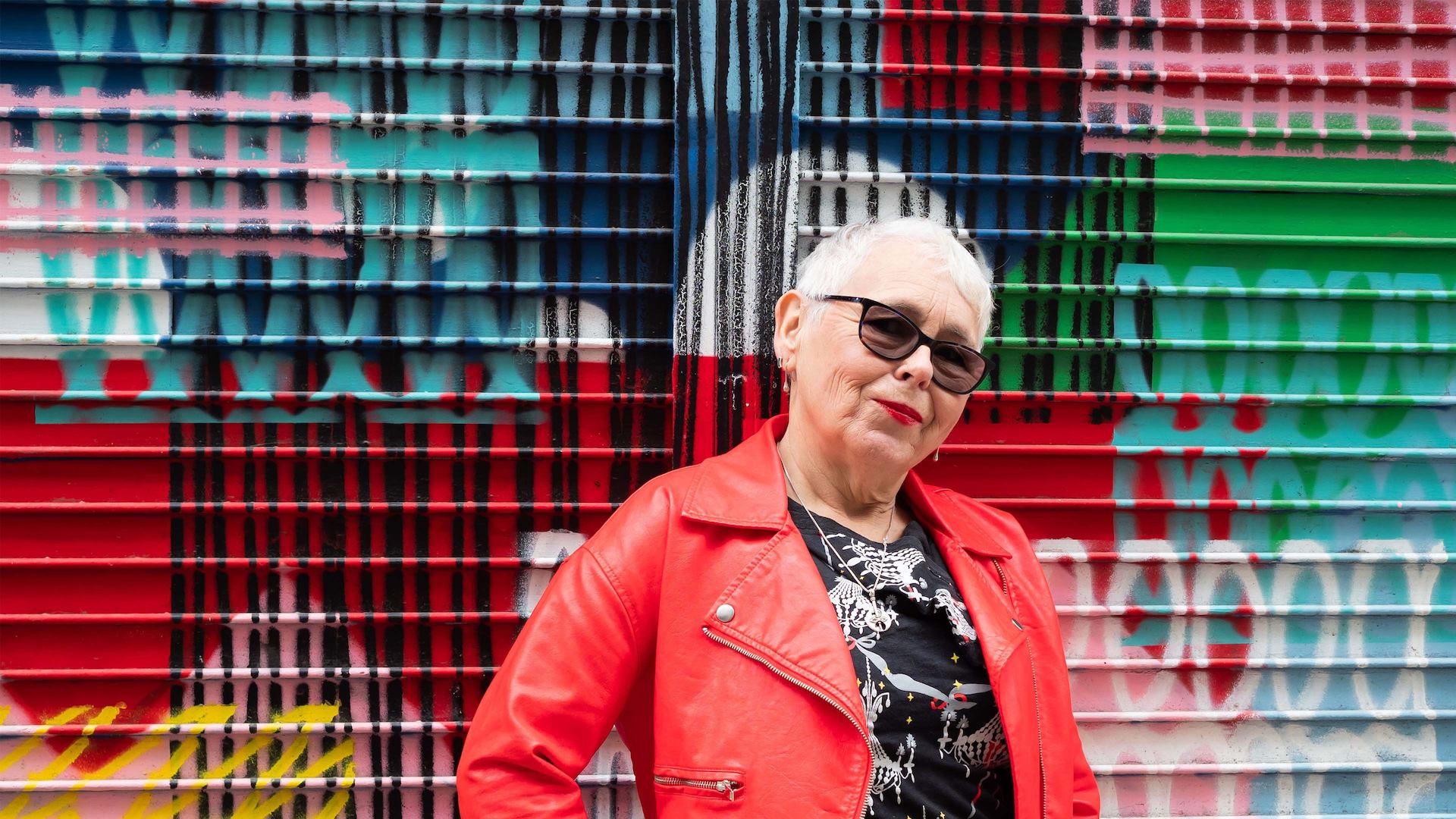 older woman outside