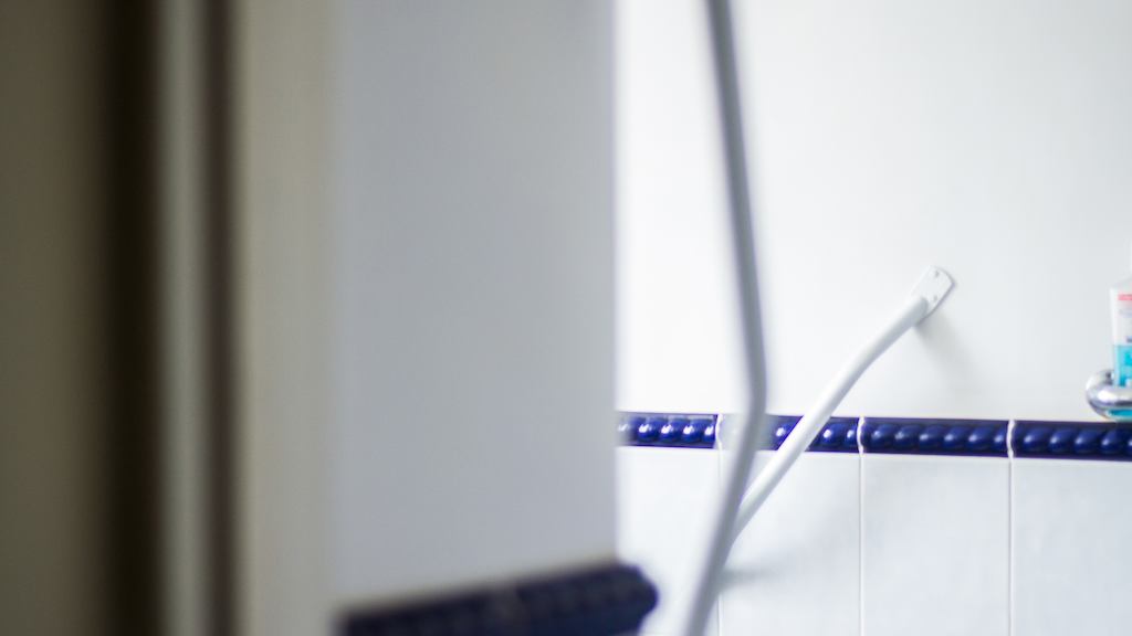 hand rail in bathroom