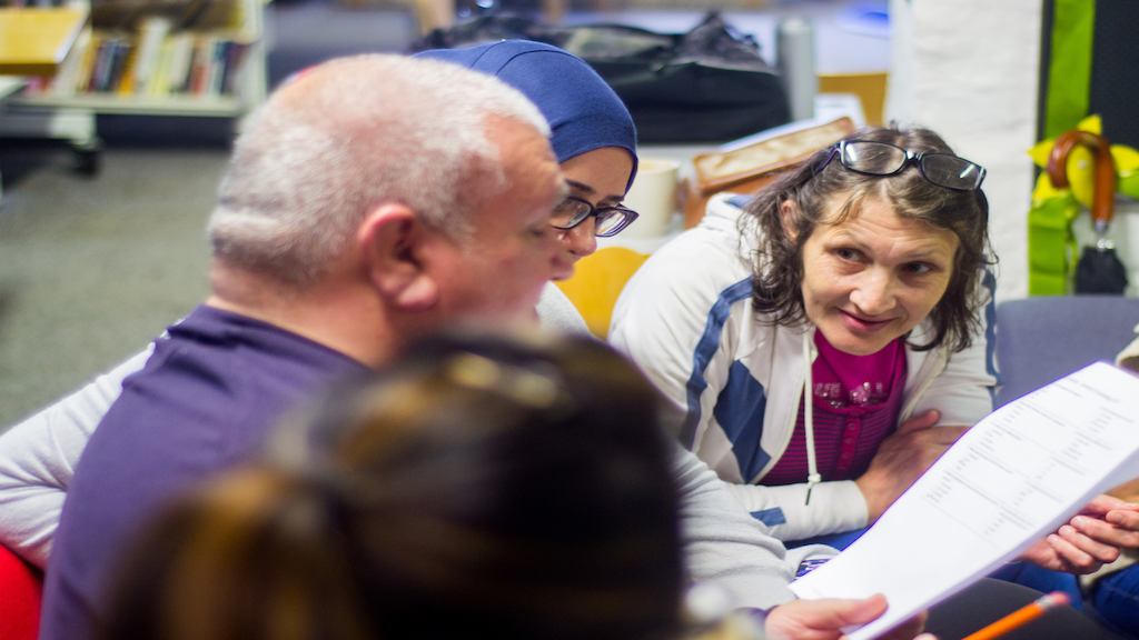 Volunteer group gathering, Deptford