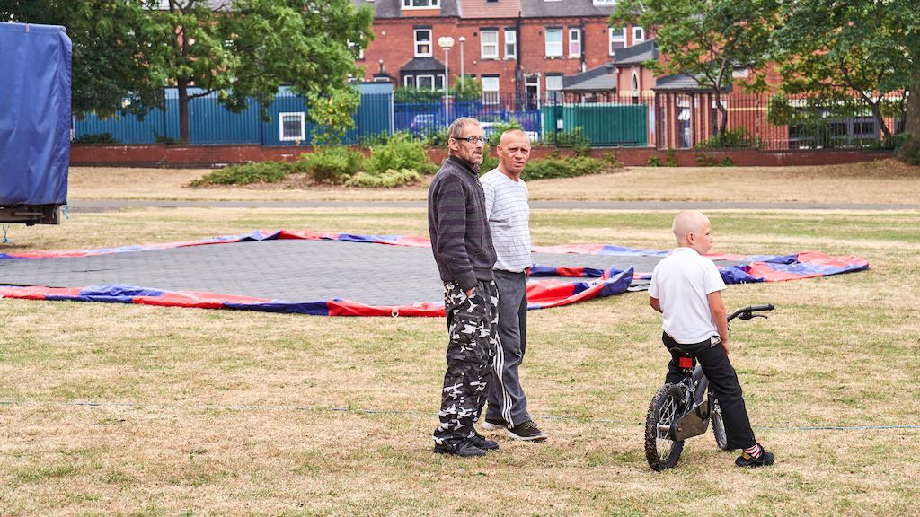 Group of people in a park