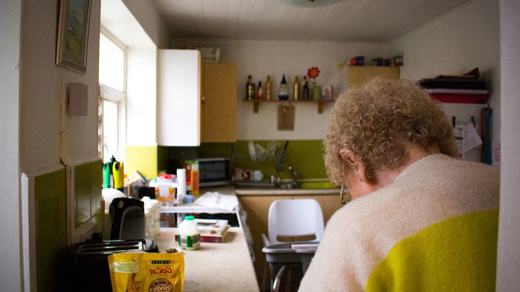 Older woman in kitchen