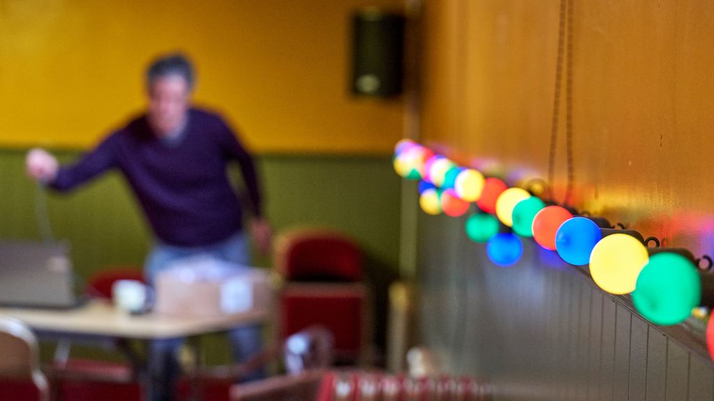 Colourful light bulbs