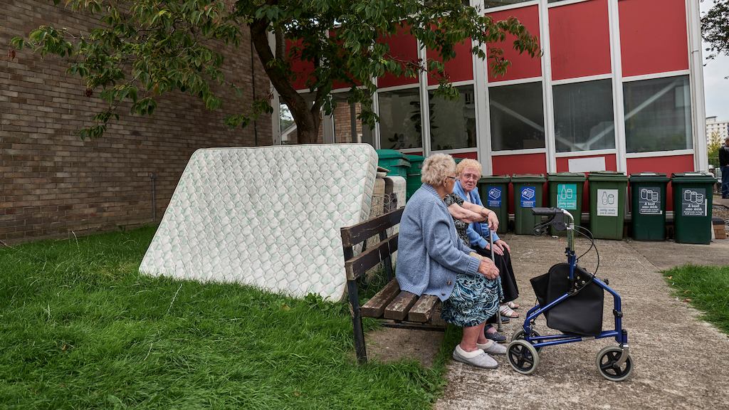 Ladies on a bench