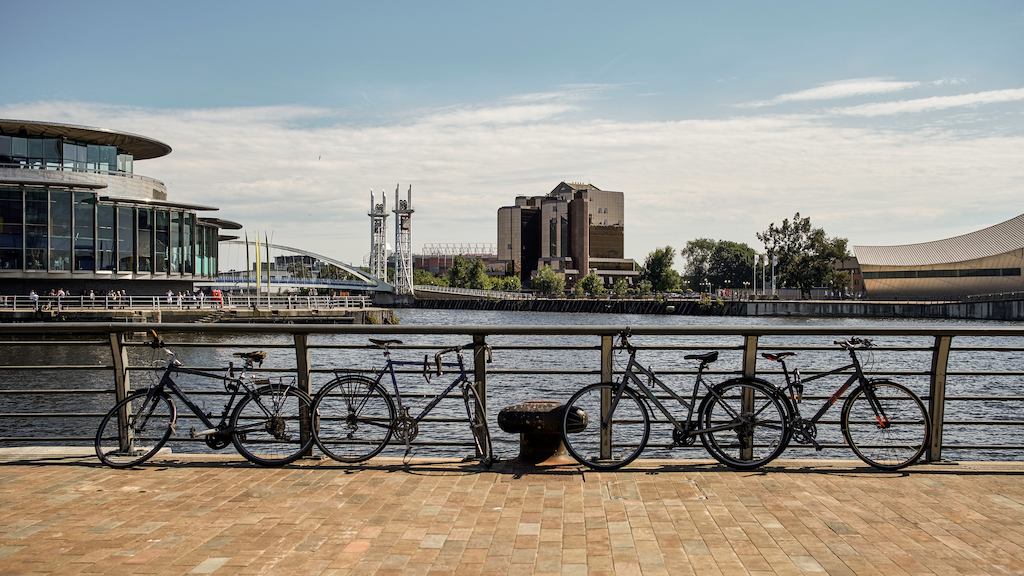 View of Media City in Salford