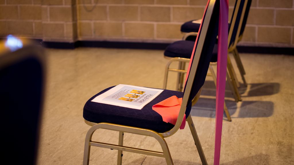 Chair with resistance band