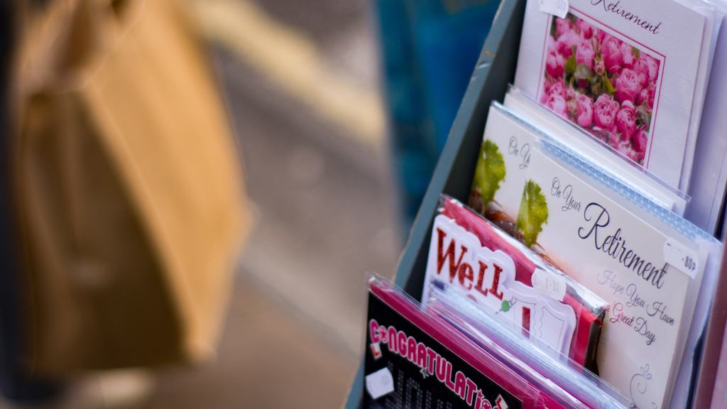 Cards for retirement