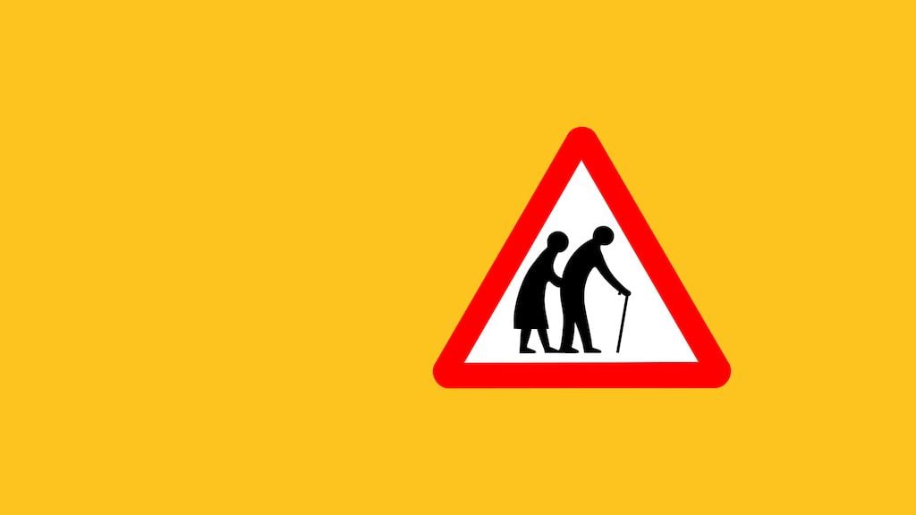 Elderly road sign