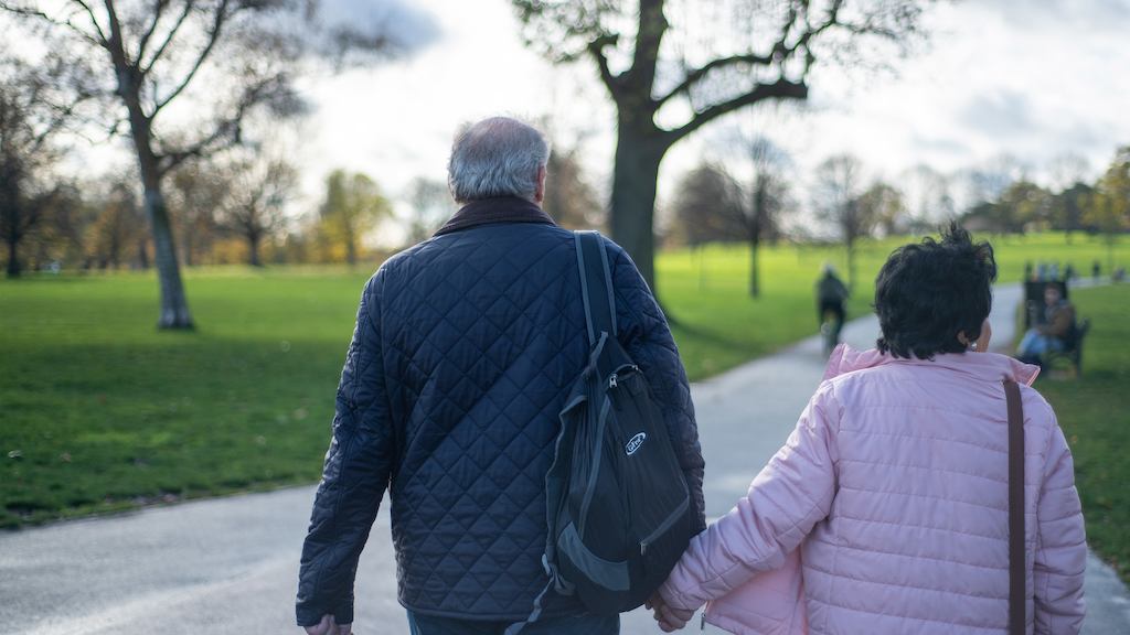 Couple in the park