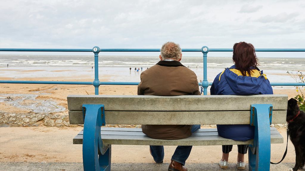 Couple on bench