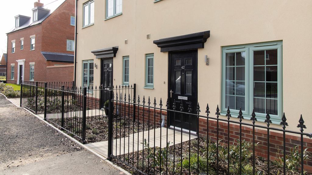 Exterior of a house with level access flooring