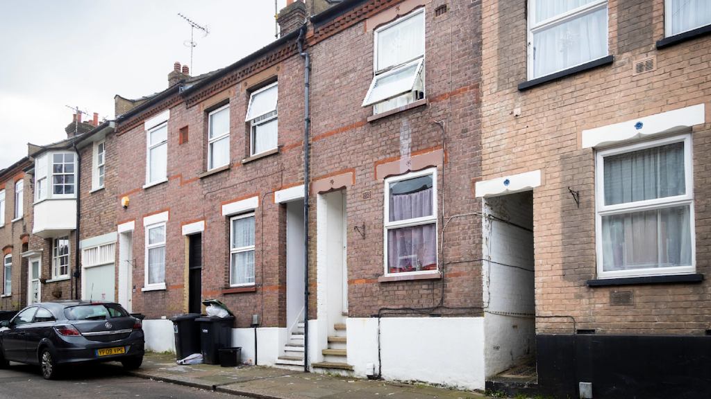 Exterior of terraced houses