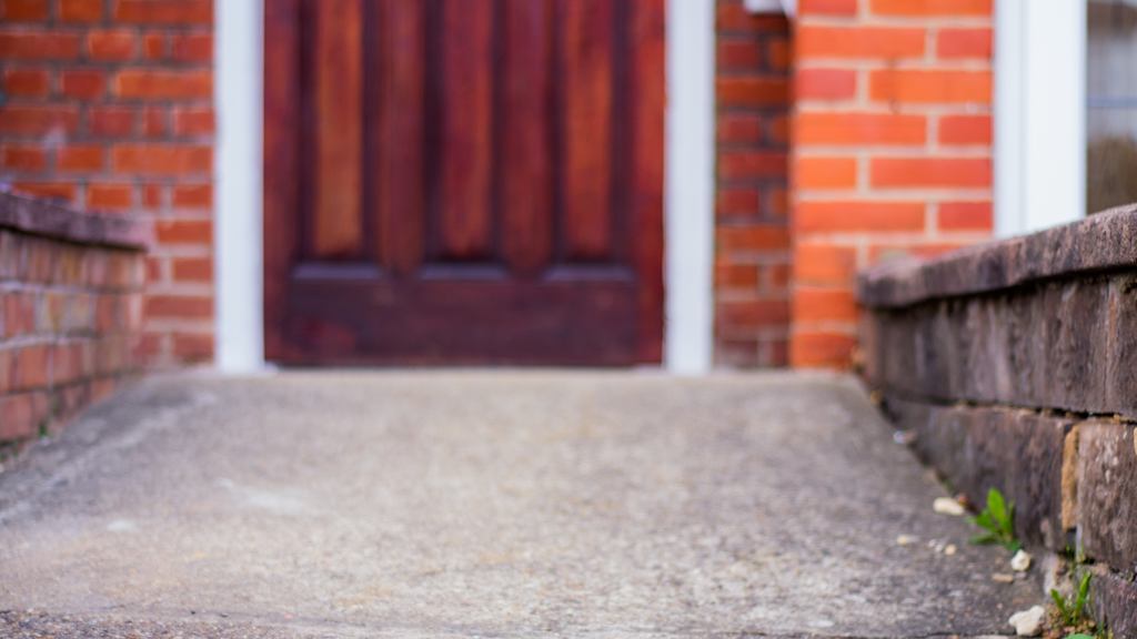 abstract of a front door