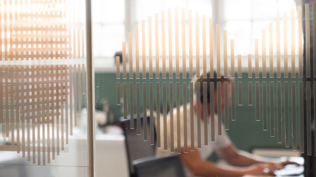 abstract of an office worker