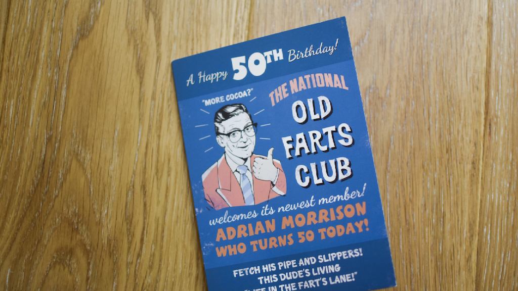 Ageist birthday card