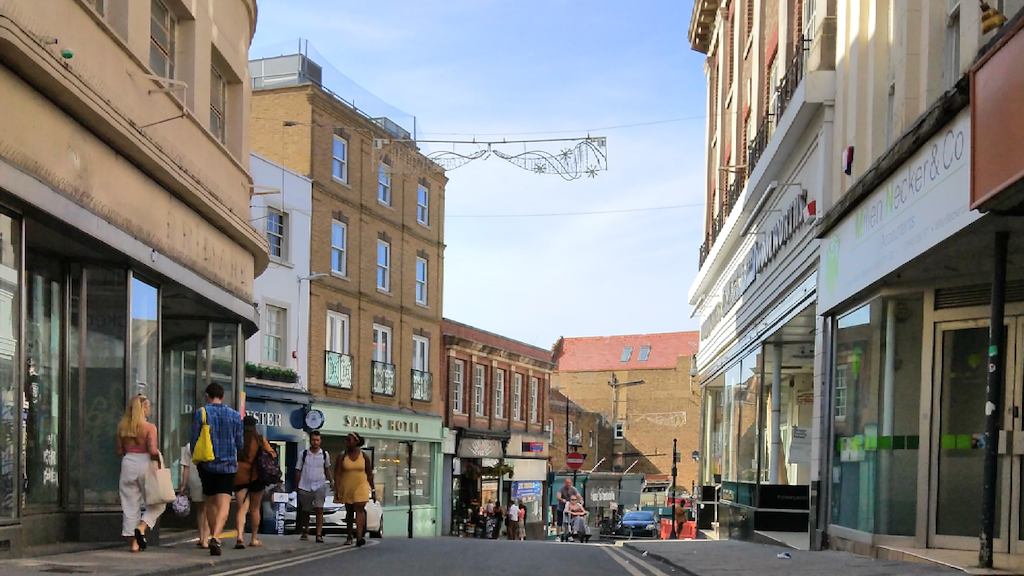 a mostly empty street