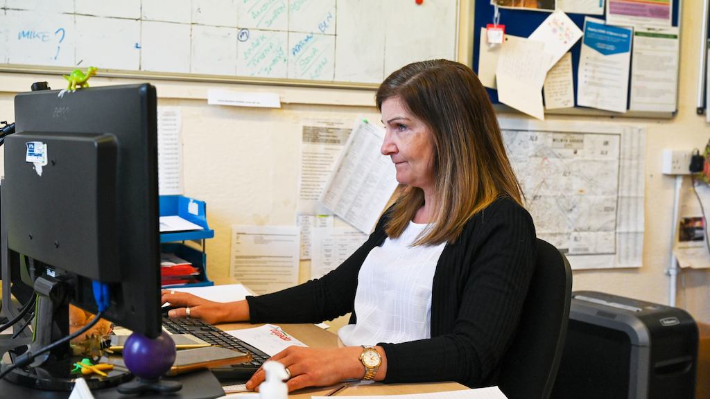 Woman working in office