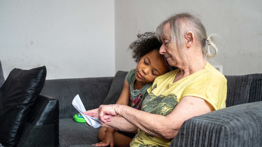 older woman and her granddaughter