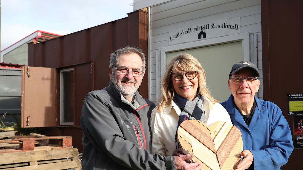 Christine-Calder-with-Norrie-Mason-and-Gavin-from-Hamilton-Men's-Shed