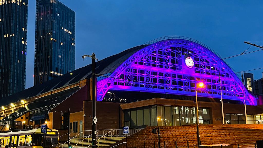 Manchester-building-in-purple