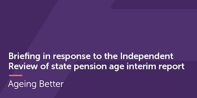 Response to interim Cridland report