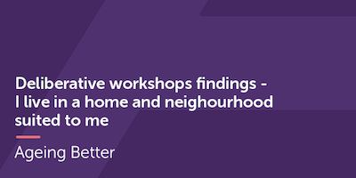 Deliberative Workshops Home and Neighbourhood