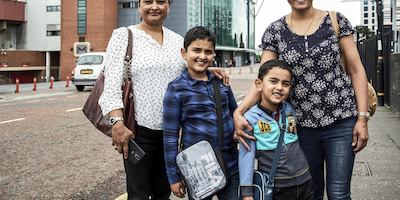 Intergenerational family, Old Trafford - Manchester