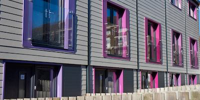 Modern housing in Notthingham.