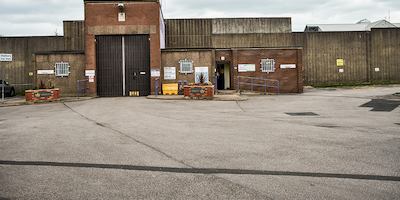 Landscape exterior of a factory