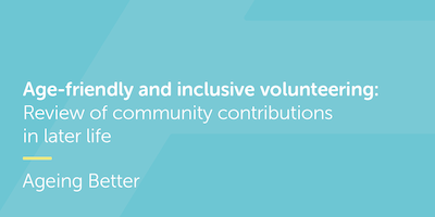Age-friendly and inclusive volunteering