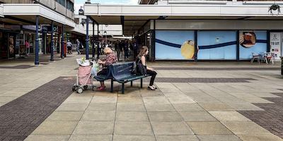 Women sitting on bench