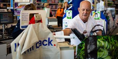 Older employee at work