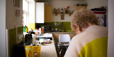 Older woman in kitchen