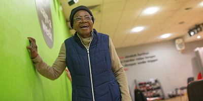 Older woman in a physical activity class